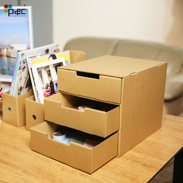 Factory price Office Storage box File Boxes high quality 3-layer file storage box