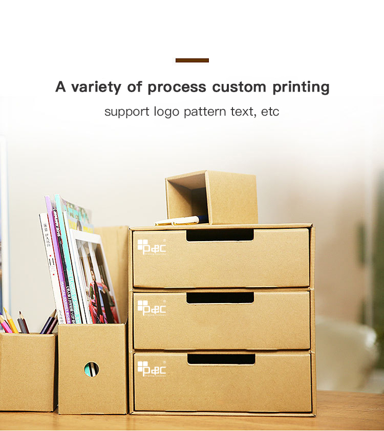Factory price Office Storage box File Boxes high quality 3-layer file storage box