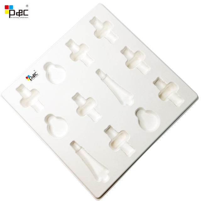 Wholesale packaging tray Customized 1.0mm T Paper Pulp Blister Trays Paper pulp Blister