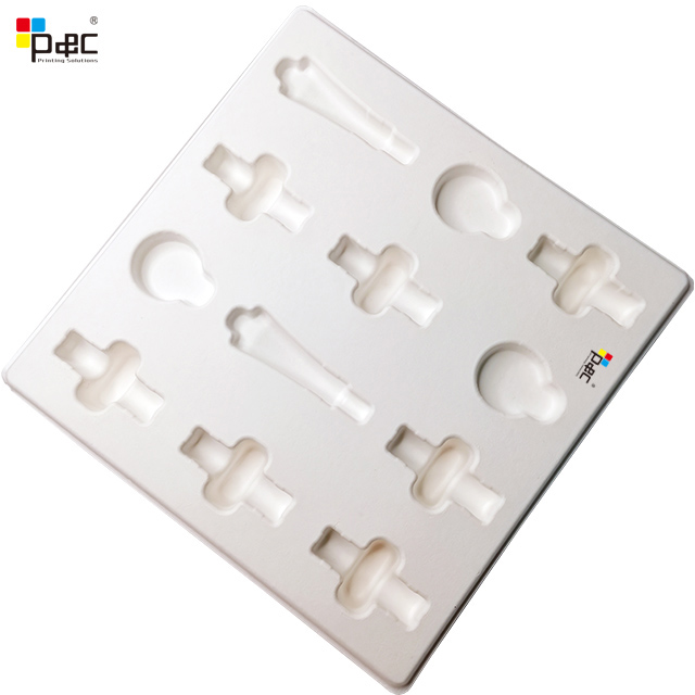 Wholesale packaging tray Customized 1.0mm T Paper Pulp Blister Trays Paper pulp Blister