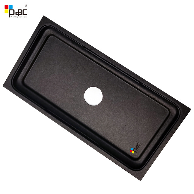 Customized pulp paper inner tray black insert Gift Box Company eco-friendly pulp paper tray