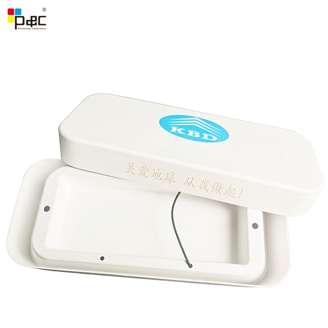 High Quality PAPER BOX Custom Order Electronic Devices Green Packaging Box Inside Paper Pulp Blister Tray
