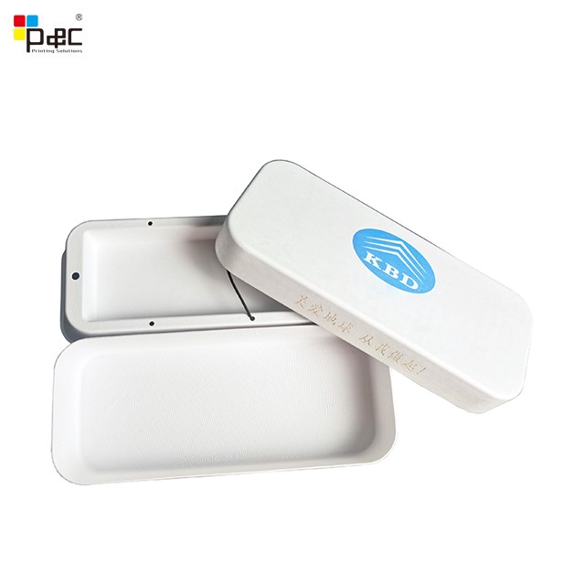 High Quality PAPER BOX Custom Order Electronic Devices Green Packaging Box Inside Paper Pulp Blister Tray