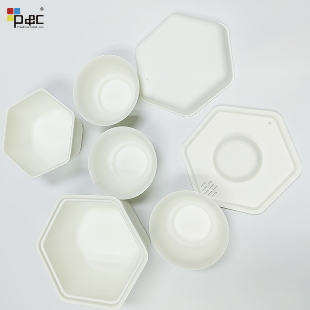 P&C - Degradable Cane Pulp Material Portable Disposable Travel Tea Cup Tea Box Paper Tea Set Paper pulp