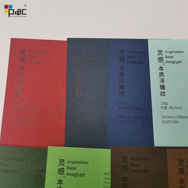 Paper packaging supplier eco-friendly paper Material Base Paper Inspiration Base Stripe Anaglyph Paper paper / card