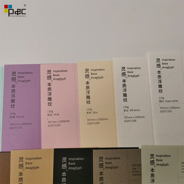 Paper packaging supplier eco-friendly paper Material Base Paper Inspiration Base Stripe Anaglyph Paper paper / card