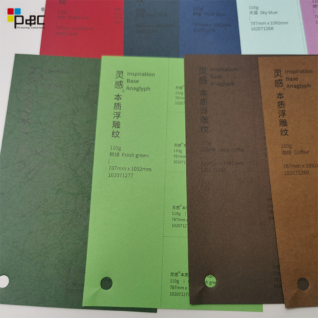 Paper packaging supplier eco-friendly paper Material Base Paper Inspiration Base Stripe Anaglyph Paper paper / card