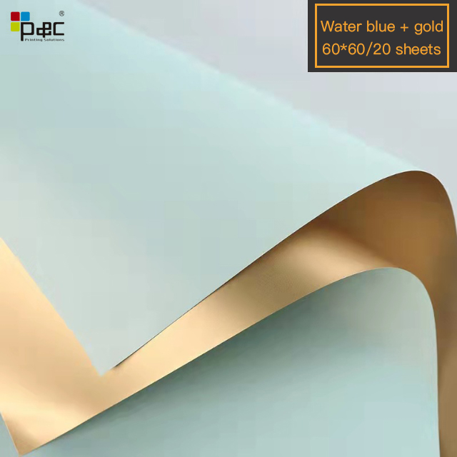 P&C - Top Sale Guaranteed Quality Quick Gold Wrapping Paper For Flowers paper / card