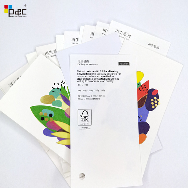 P&C - Paper Processing 118g/176g/238g/297g/352g Recycled 100% Wove paper / card