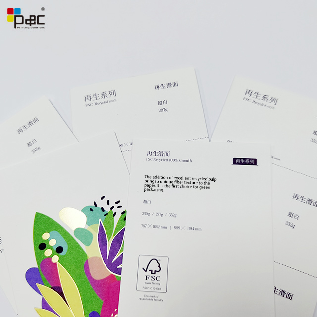 P&C - Paper Processing 238g/297g/352g Offset Paper Recycled 100% Smooth paper / card