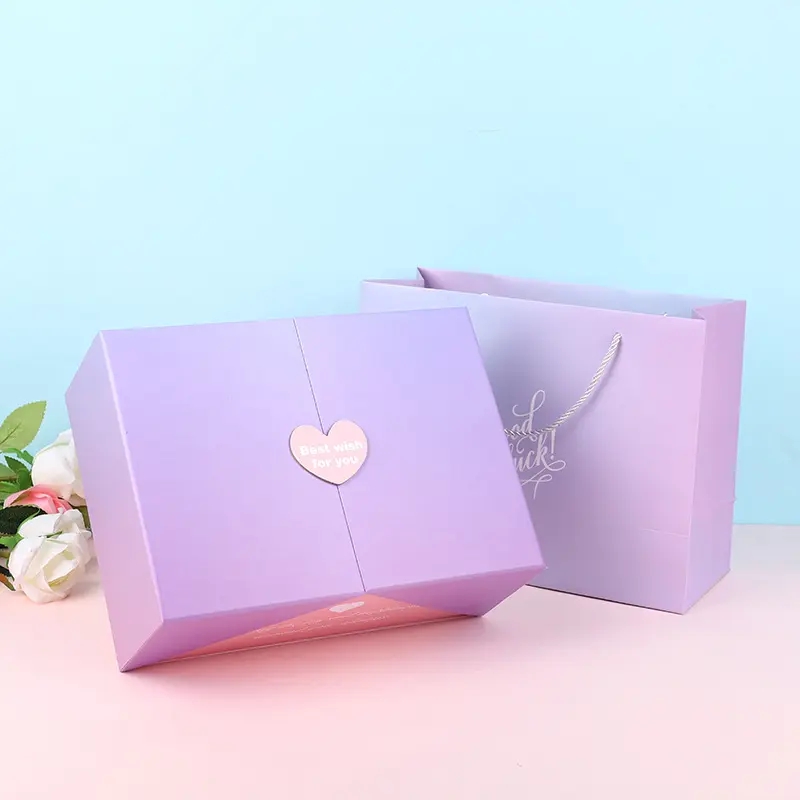 Hot sales colorful magnetic gift boxes supplier cosmetic luxury packaging paper boxes for souvenir