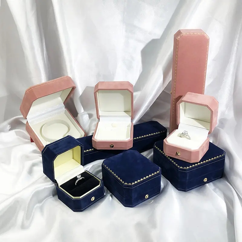 Luxury jewelry gift boxes custom logo ring necklace earring packaging jewelry boxes bracelet box