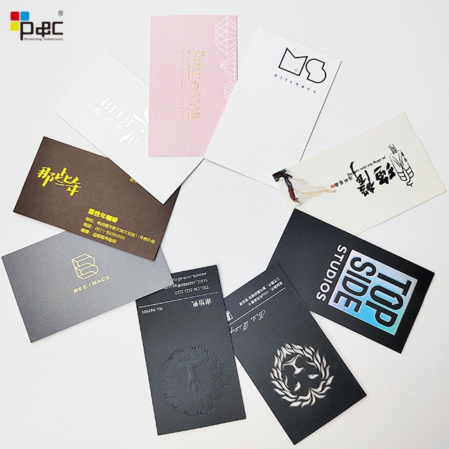 P&C - Low Moq name card Customized Size Business Card Printing Business Cards Packaging paper card