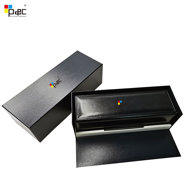 P&C - Luxury High Precision Quality Customize Black Magnet Packaging Gift Boxes For Pen Electronic Packaging Box