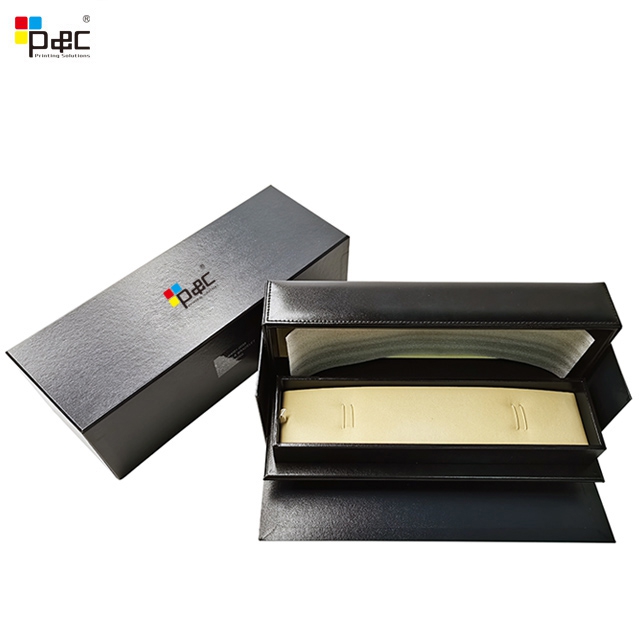 P&C - Luxury High Precision Quality Customize Black Magnet Packaging Gift Boxes For Pen Electronic Packaging Box