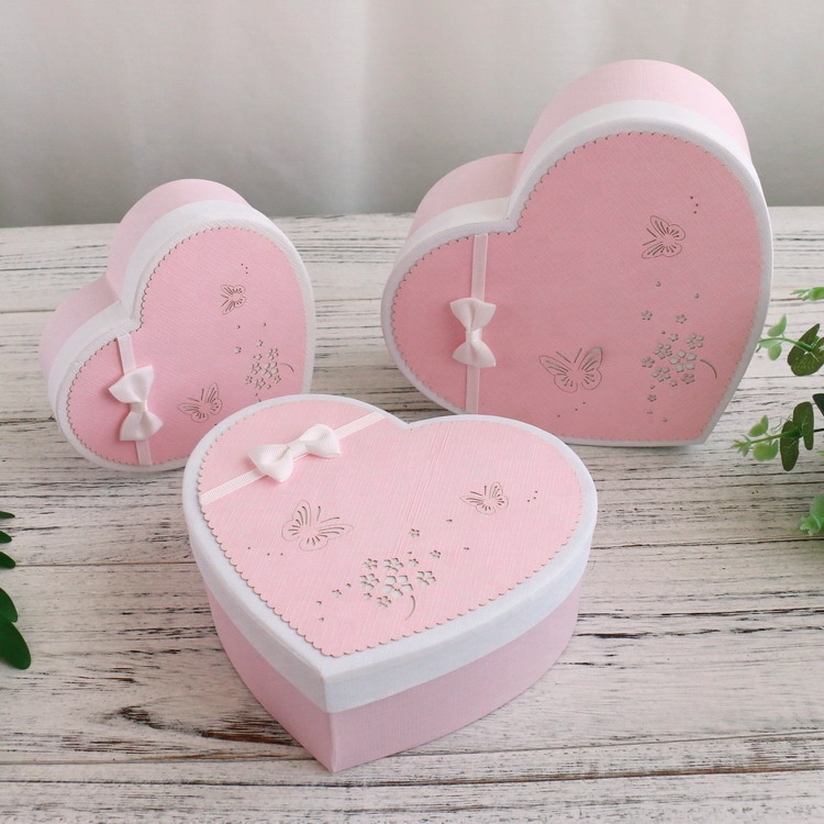 P&C - Heart Shape Boxes Valentines Day Boxes Packaging Gift Accessories Customized paper Jewelry Box