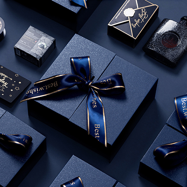 Custom Logo Luxury Birthday gift box Two Door Open Box Packaging With Ribbon Watch Set Men Gift Box Jewelry Box