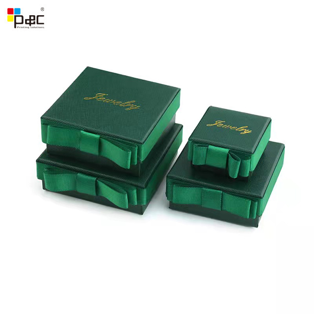 Factory Valentines Jewelry box Ring Necklace Box Shiny Special Paper Cardboard Earring Case Watch Boxes