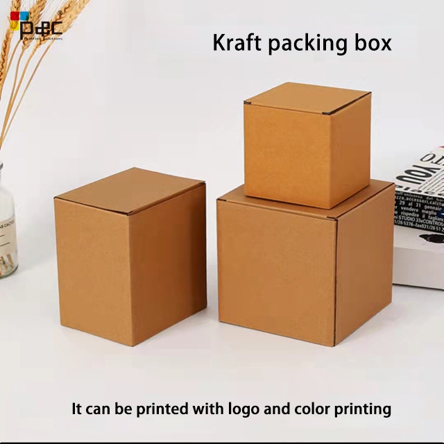 Kraft Paper Brown Cardboard Handmade Soap White Craft Paper Recycled Paper Box Eco Friendly Custom corrugated box