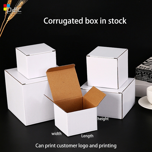 P&C - 3 Layer Corrugated Paper White Box Large Small Packaging Gift Box P&c Packaging Logistics Box