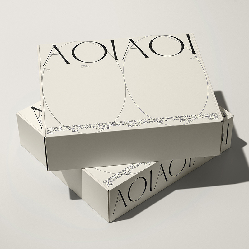 Factory price white corrugated gift mailer boxes customized shipping box for clothing gift&craft