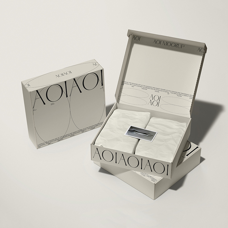 Factory price white corrugated gift mailer boxes customized shipping box for clothing gift&craft