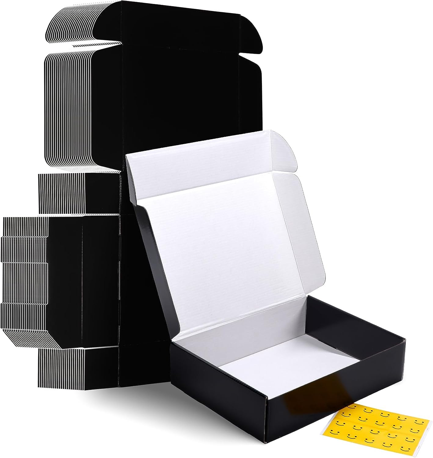 Cheap price shipping mailer box black color clothes shoes packaging gift box corrugated box for electronics products