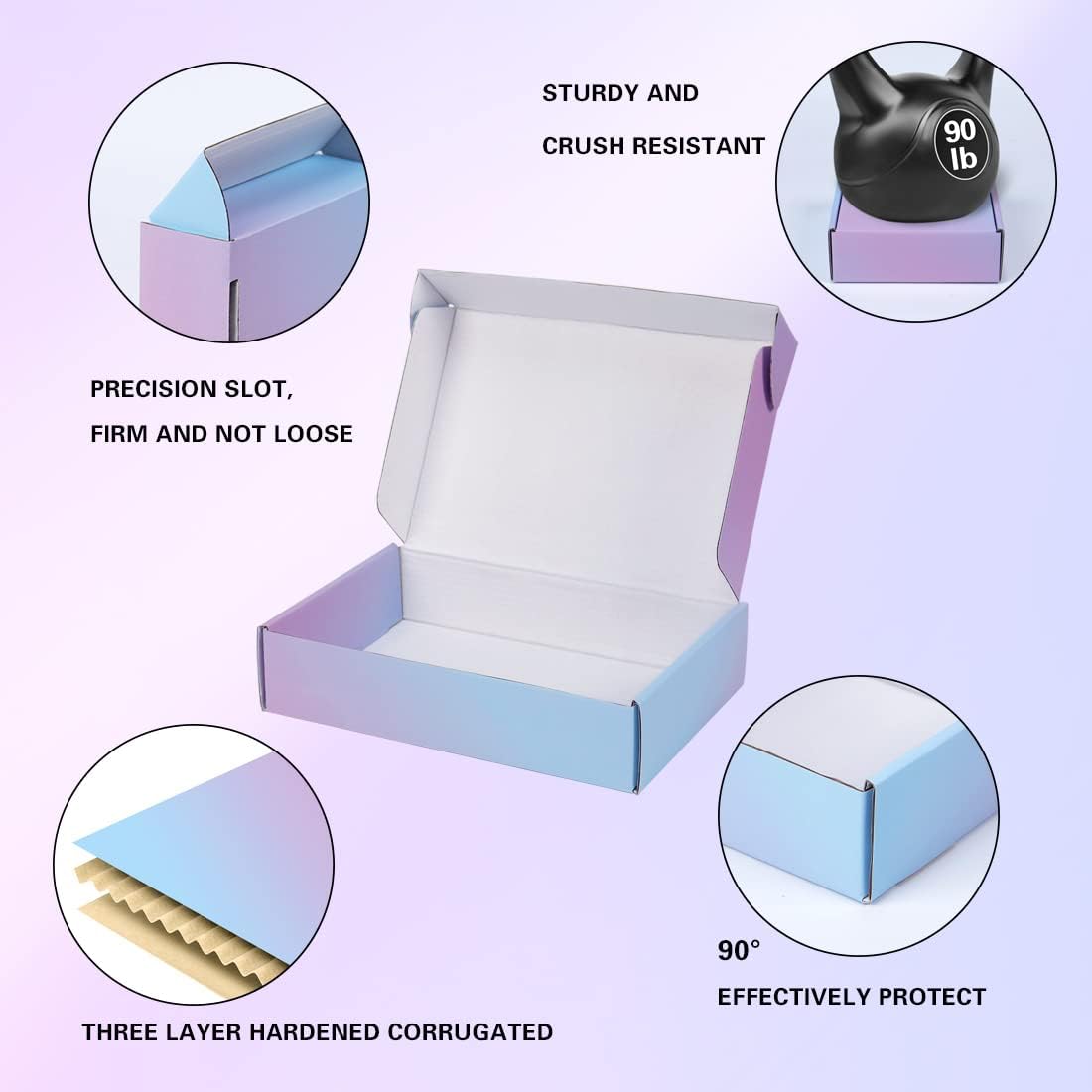 Custom Mailer Printed Pink Colorful Apparel Boxes Corrugated Mailer Box Shoes Clothes Box Packaging With Logo