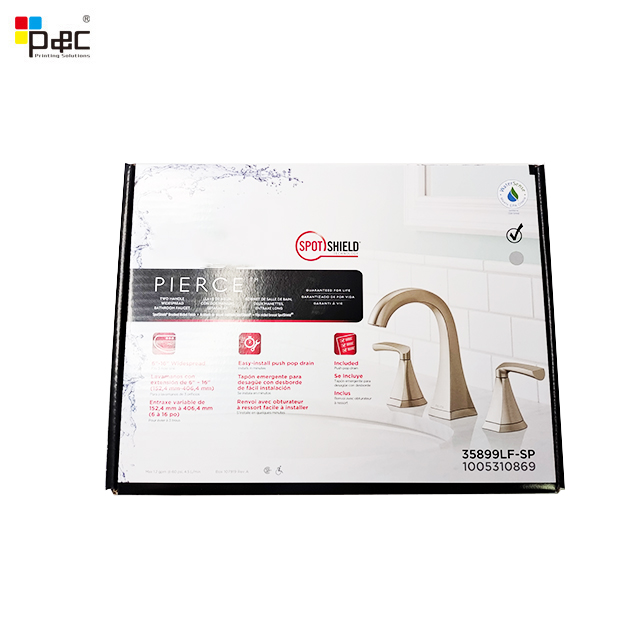 Eco-friendly Paper mailer Box custom Corrugated shipping Box For Water Stopcock Glossy Lamination corrugated box