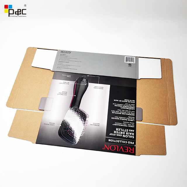 Factory price kraft paper box custom packaging box carton personal care hair dryer box sport UV paper box