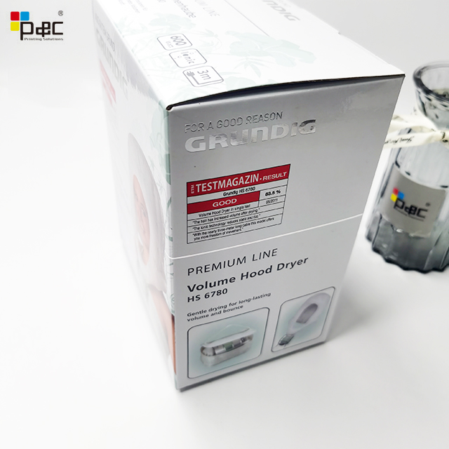 High quality Corrugated paper box Glossy Lamination Packaging Corrugated Boxes For Hair Dryer