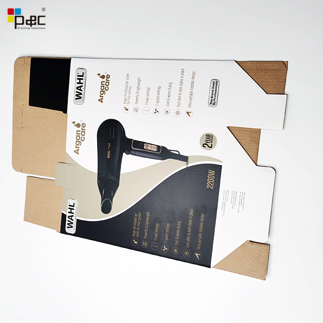 Factory Price Electronic Corrugated Paper Box hair dryer Packaging Box Colored Corrugated Box