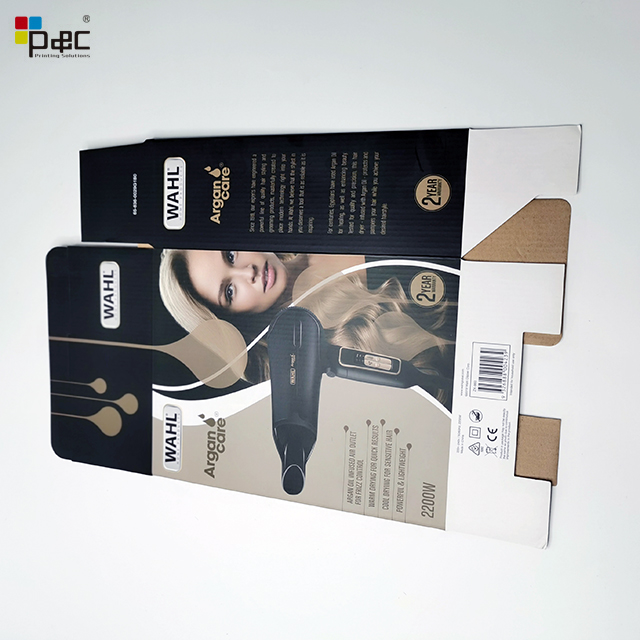 Factory Price Electronic Corrugated Paper Box hair dryer Packaging Box Colored Corrugated Box