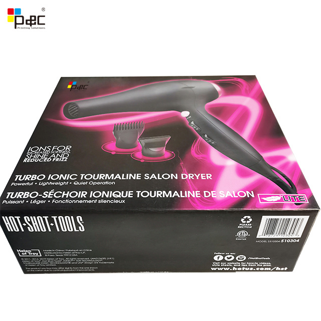 Wholesale Customized Corrugated Flat Box Cheap Price Hair Dryer Candle Shipping Packing Paper Box with Custom Logo