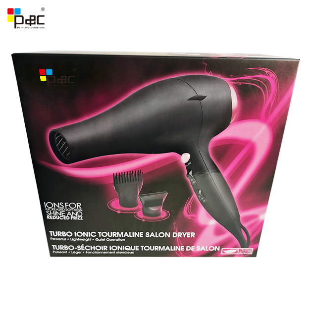 Wholesale Customized Corrugated Flat Box Cheap Price Hair Dryer Candle Shipping Packing Paper Box with Custom Logo