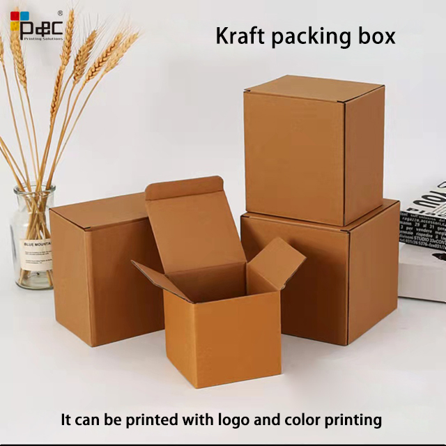 Kraft Paper Brown Cardboard Handmade Soap White Craft Paper Recycled Paper Box Eco Friendly Custom corrugated box