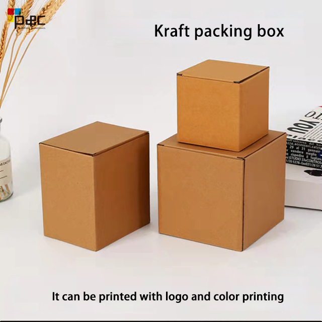 Kraft Paper Brown Cardboard Handmade Soap White Craft Paper Recycled Paper Box Eco Friendly Custom corrugated box