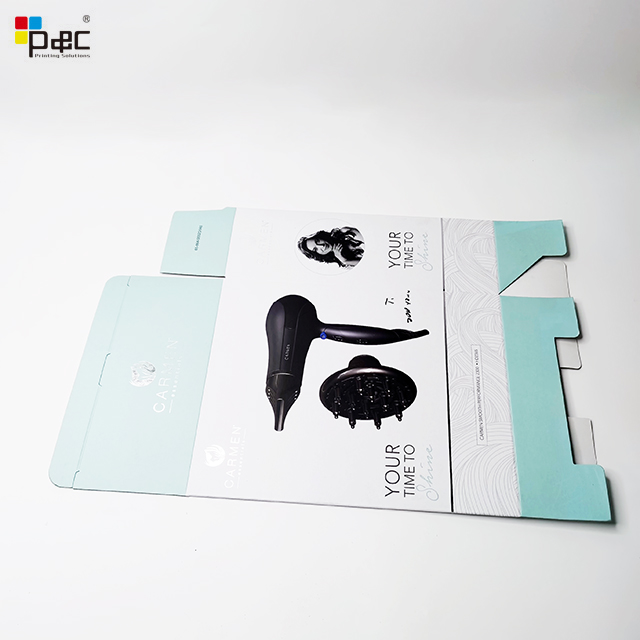 Custom logo White Corrugated Paper Box Buckle Bottom packaging Box Customized printing packaging box manufacturer