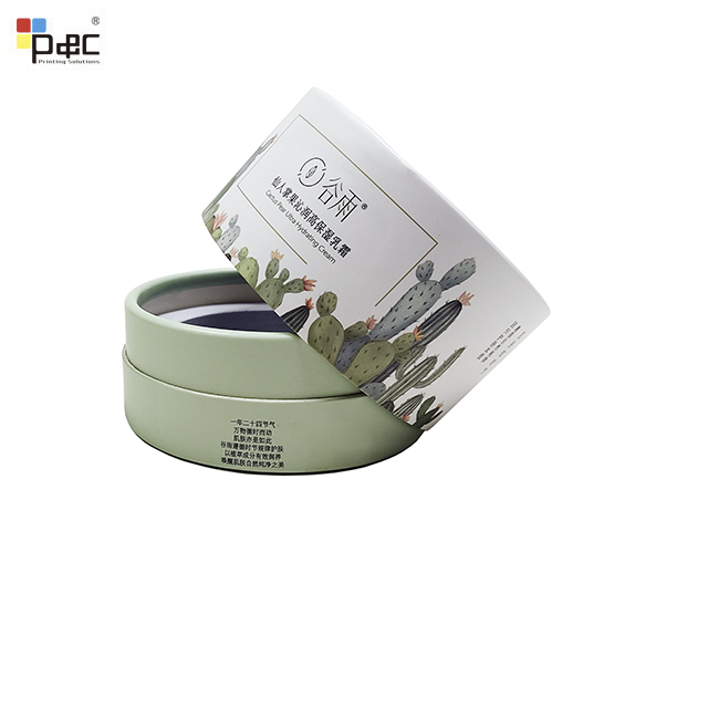 Wholesale Price Cosmetic Round Gift Box Customized Printing High Moisture Cream Cosmetic Packaging Box