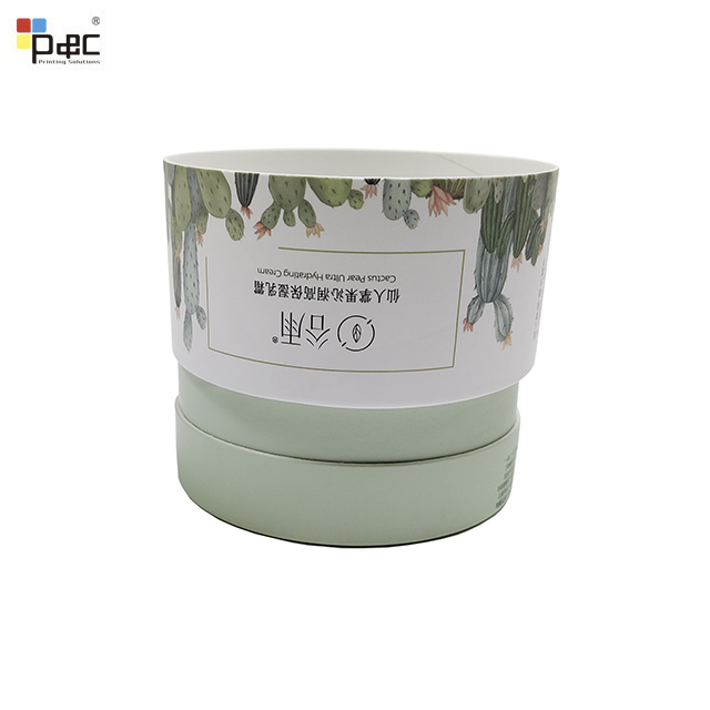 Wholesale Price Cosmetic Round Gift Box Customized Printing High Moisture Cream Cosmetic Packaging Box
