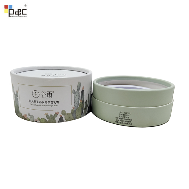 Wholesale Price Cosmetic Round Gift Box Customized Printing High Moisture Cream Cosmetic Packaging Box
