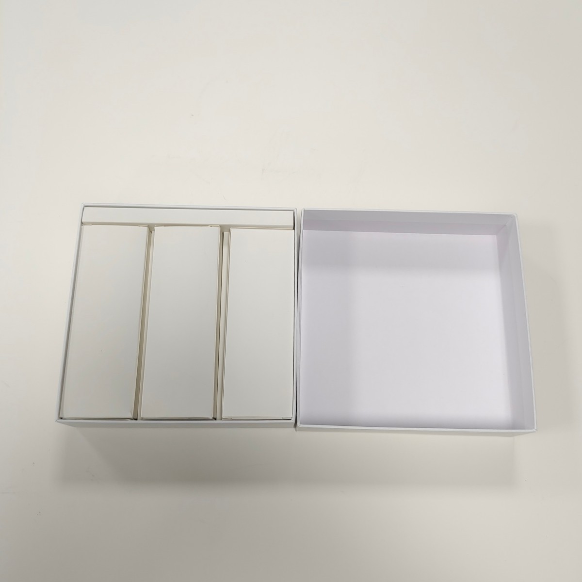 eco friendly white paper lid and base paper boxes high quality packaging gift box with custom printing