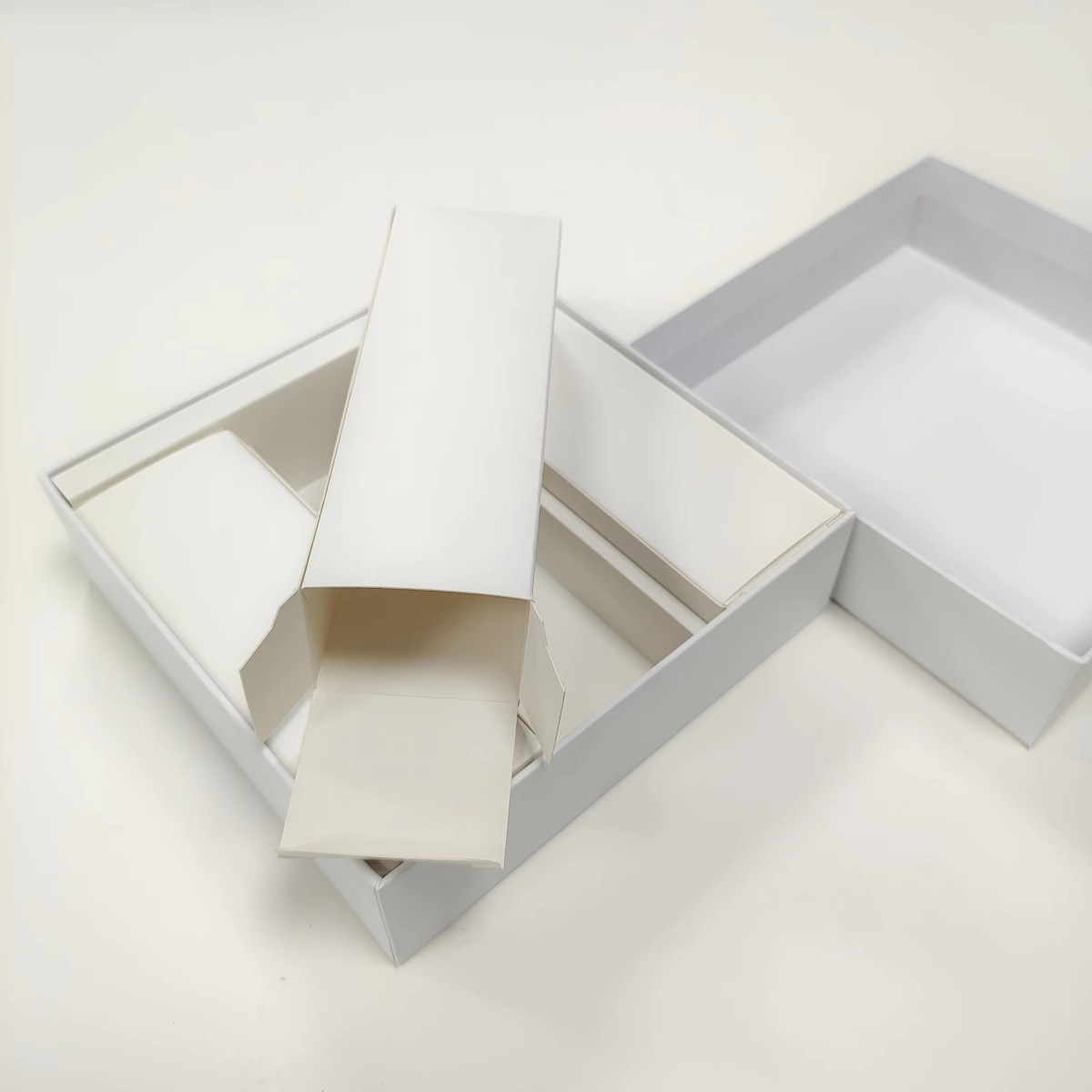 eco friendly white paper lid and base paper boxes high quality packaging gift box with custom printing