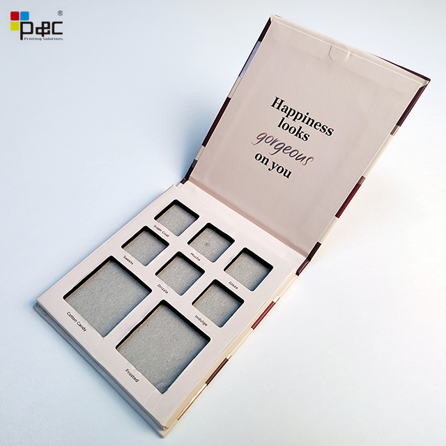 Custom made gift box supplier cosmetic packaging box Eye shadow packaging custom logo paper box