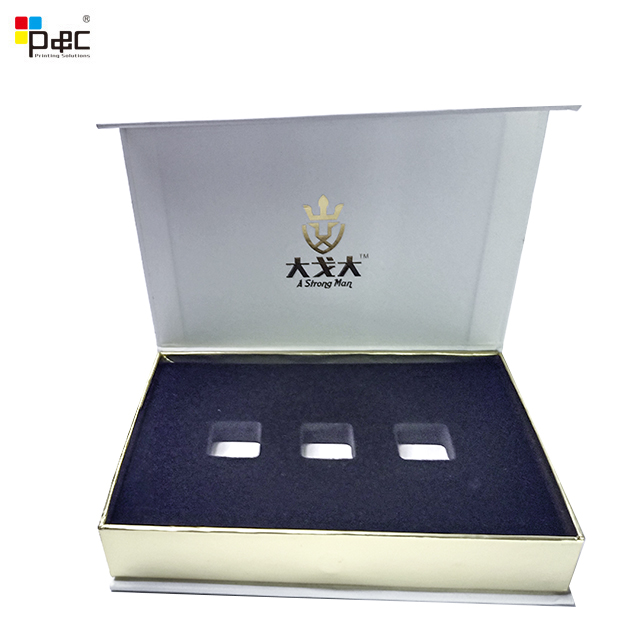 Customize Gift Box Hot Stamping Gold Foil Emboss And Deboss rigid Paper Closure Magnetic Electronic Packaging Box