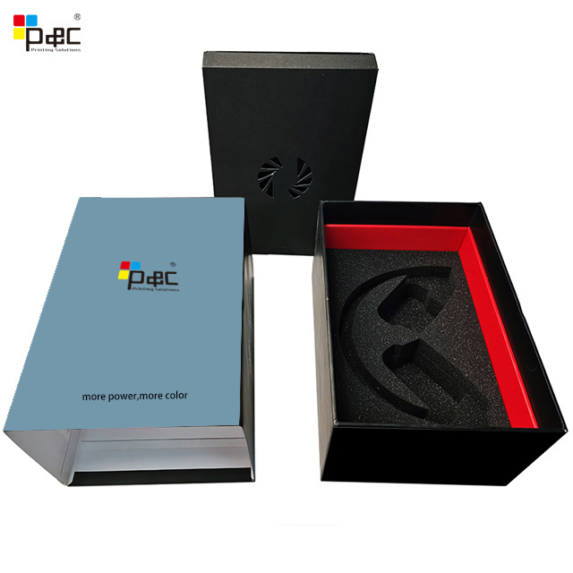 P&C - Custom Made Packaging Box Electronic Earphone Headset Cable Paper Box Electronic Gift Boxes with Custom Logo