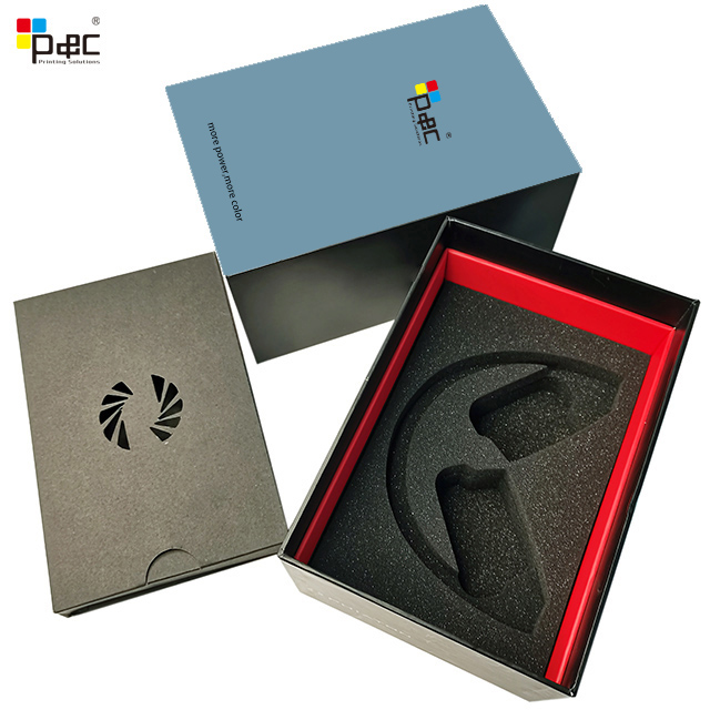P&C - Custom Made Packaging Box Electronic Earphone Headset Cable Paper Box Electronic Gift Boxes with Custom Logo