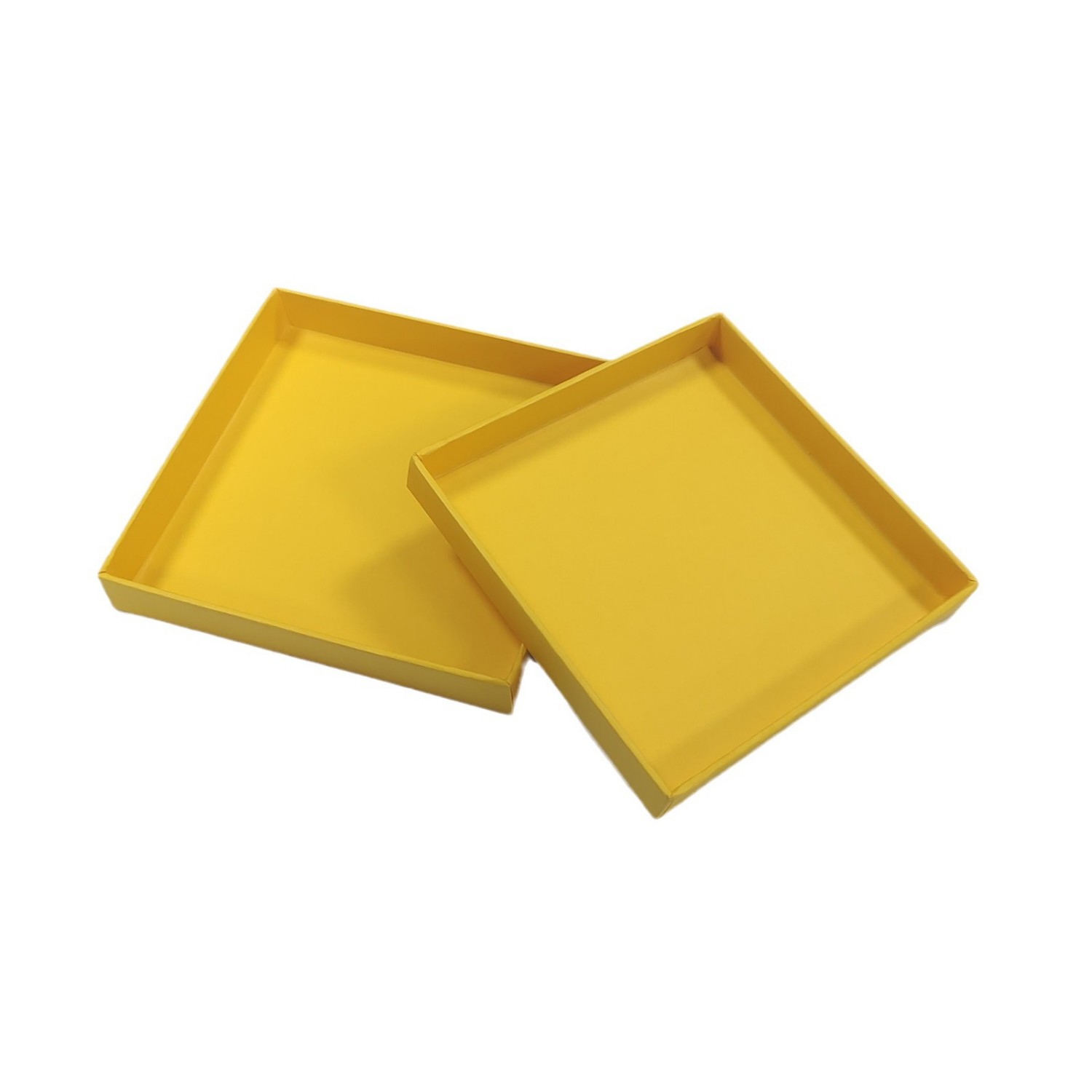 Hot sales custom logo gift box yellow packaging paper wholesale lid and base paper box for electronics products