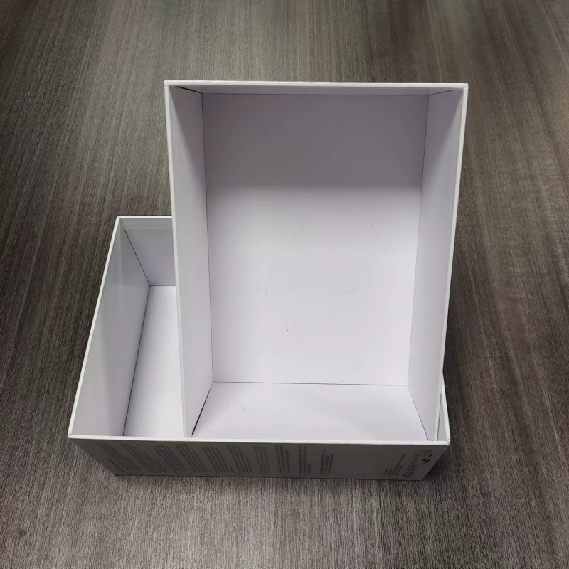 Factory price electronics packaging box customized white projector packing gift box lid and base box with custom logo