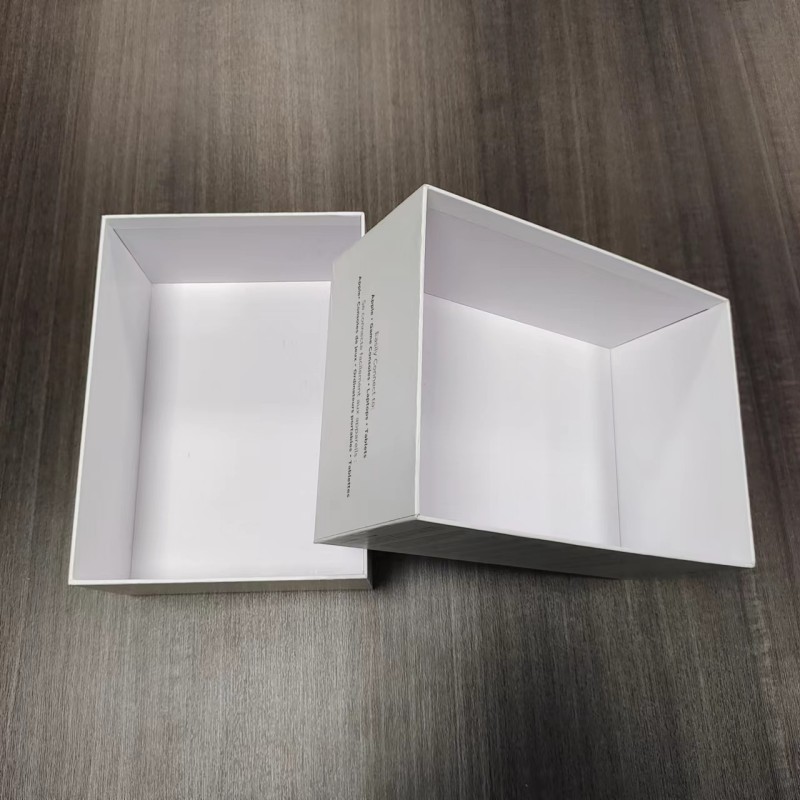 Factory price electronics packaging box customized white projector packing gift box lid and base box with custom logo